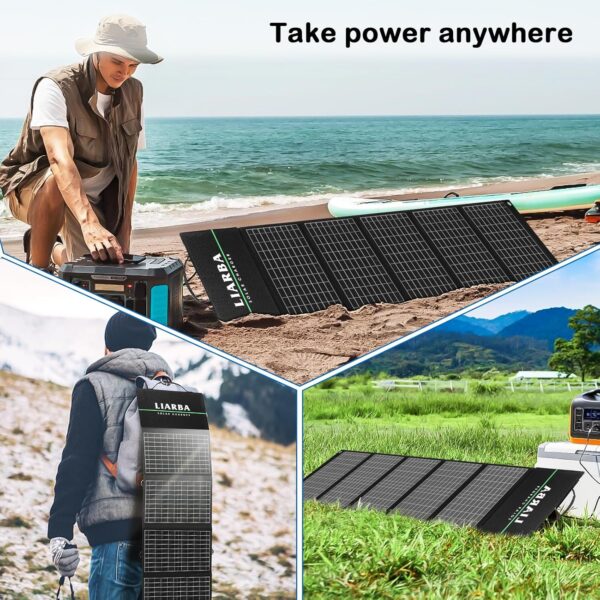 60W Portable Solar Panel Charger for Outdoor Activities - Image 8