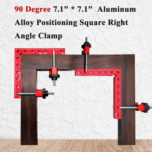 4Pack 7.1 inch 90 Degree Woodworking Angle Clamp - Image 3