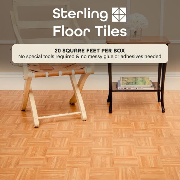 Sterling Vinyl Floor Tiles - Peel & Stick, DIY Flooring - Image 2