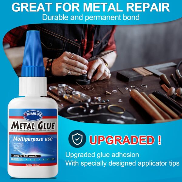 Metal Repair Super Glue, 30g Adhesive for Stainless Steel - Image 2