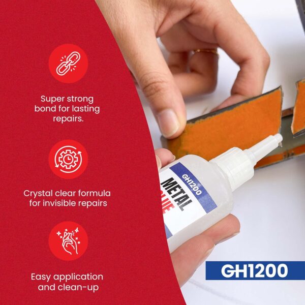 GH1200 Metal Glue: Crystal Clear, Heat & Cold Proof - Image 5