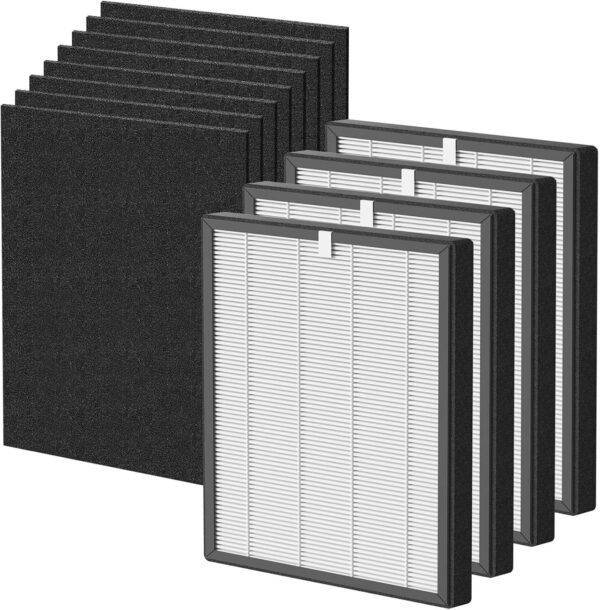 ProHEPA 9000 Replacement Filters: 4 HEPA + 8 Carbon