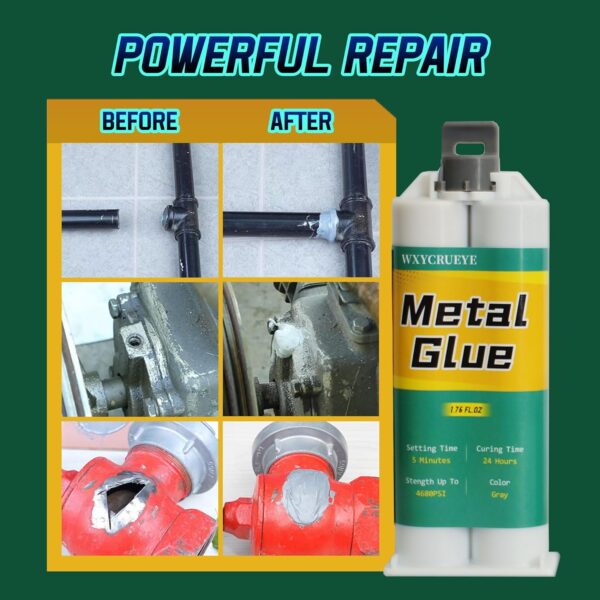 High Strength Metal Glue for Automotive Repairs, 1.76oz - Image 2