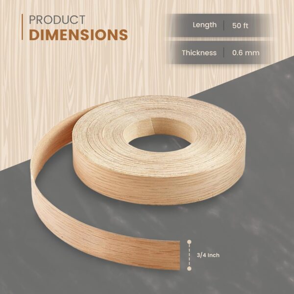 50ft 3/4" Premium Wood Grain Edge Banding Tape - Image 5