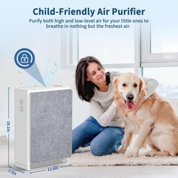 VEWIOR H14 True HEPA Air Purifier for Large Rooms - Image 8