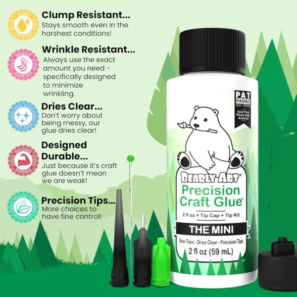 Bearly Art Mini Craft Glue - Strong Hold Adhesive - Image 4