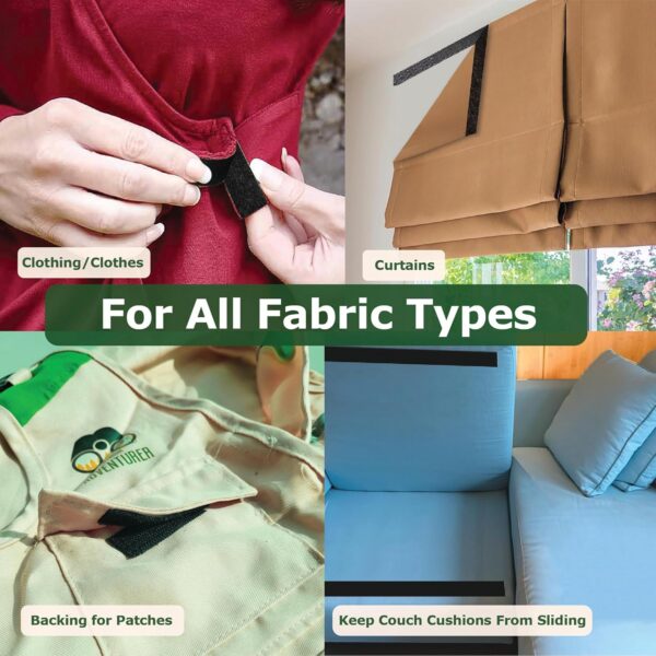 Adhesive Fabric Strips for No-Sew Clothes and Curtains - Image 2