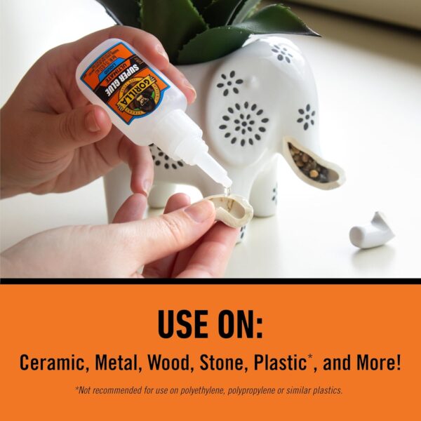 Gorilla Super Glue: Fast-Setting Adhesive for Quick Fixes, 15g (Pack of 2) - Image 3