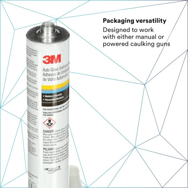 3M Auto Glass Urethane Adhesive, 08693, Medium Viscosity, Black - Image 6