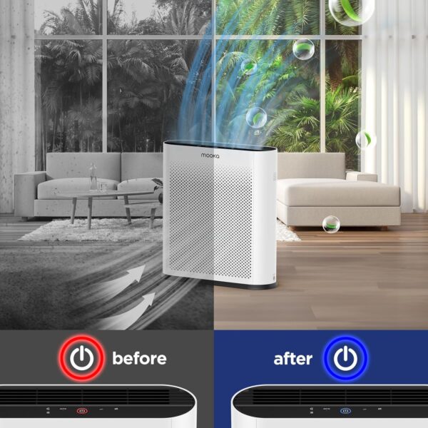 Large Room Air Purifier with HEPA Filter, PM2.5 Sensor - Image 7