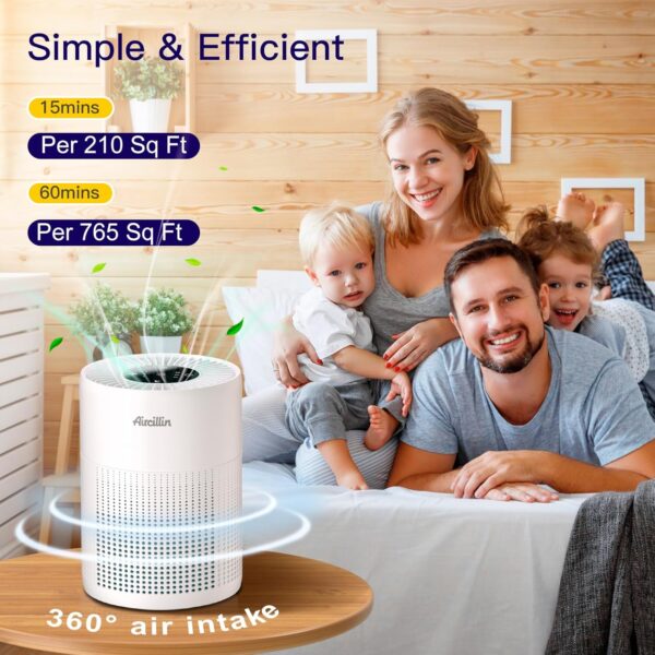 2 Pack Bedroom Air Purifiers with True HEPA Filter - Image 3