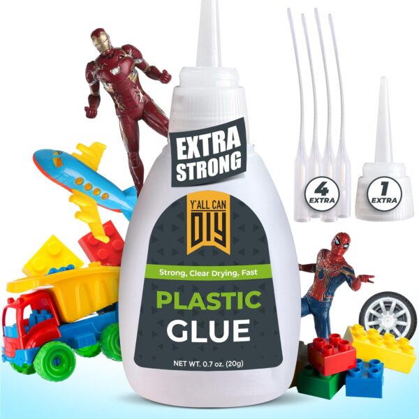 Y'allCanDiy Super Glue for Plastic - Heavy Duty Adhesive