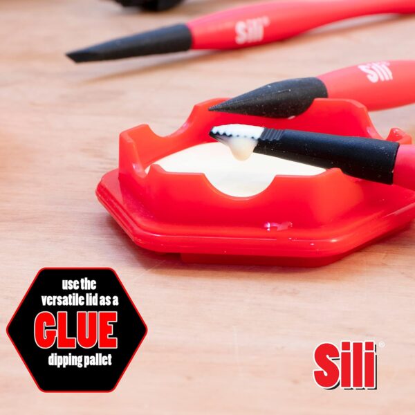 Sili Non-Stick Silicone Glue Brush Set | Woodworking, Arts, Crafts - Image 4