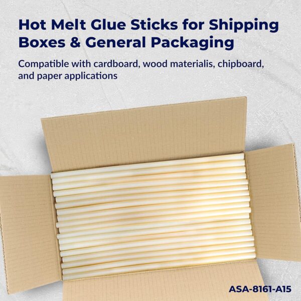 ASA Hot Glue Sticks 1/2" X 15" | Pack of 375 - Image 3