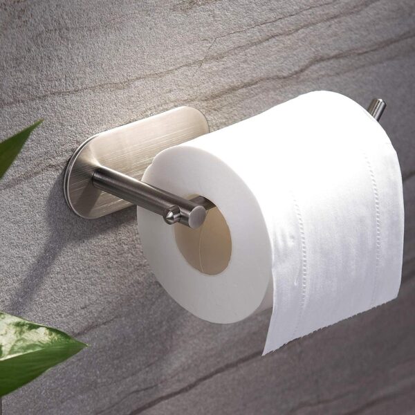 YIGII Adhesive Toilet Paper Holder - Self Adhesive Stainless Steel