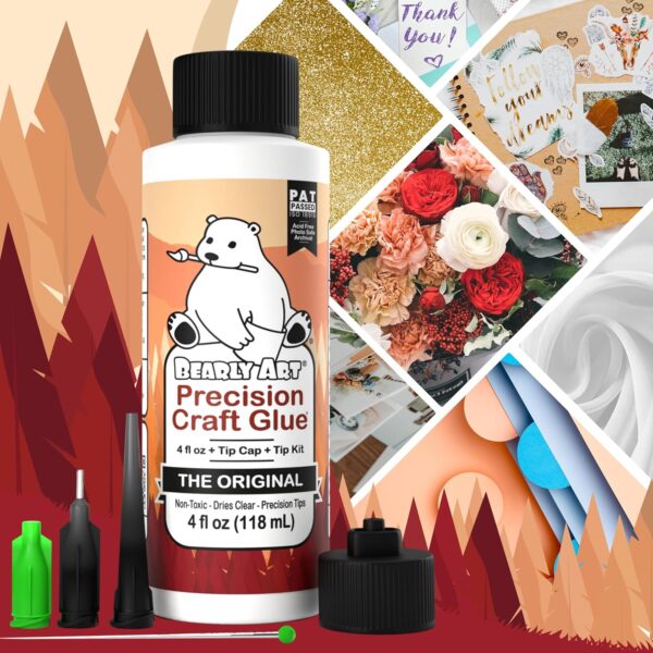 Bearly Art Precision Craft Glue - 4fl oz - USA Made - Image 6