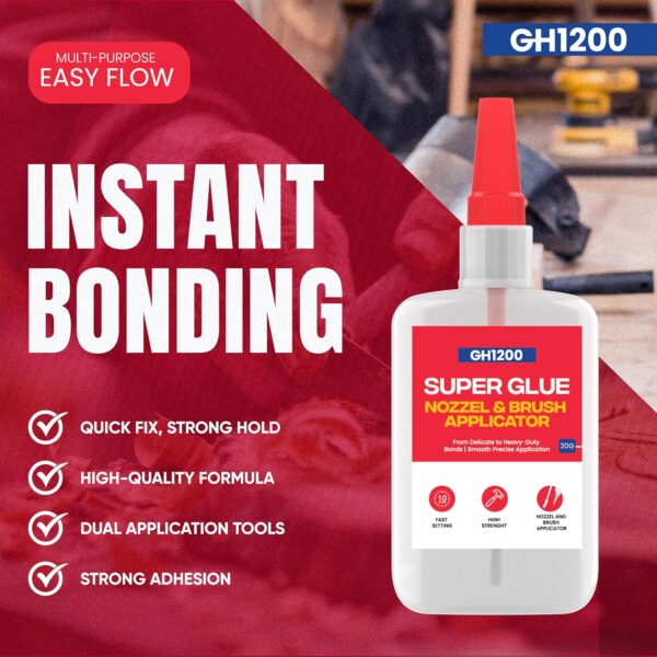 GH1200 2-in-1 Super Glue with Brush Applicator & Nozzle - Image 8