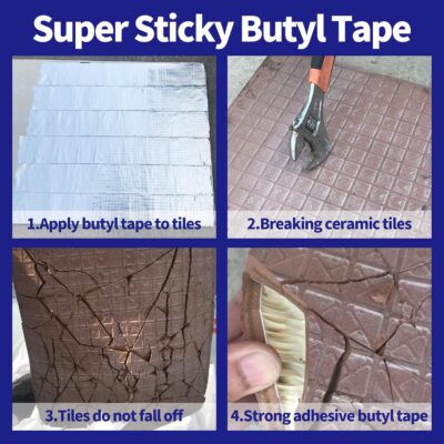 ADHES Butyl Tape 2 Inch x 16 Feet, Waterproof Sealant for RV, Window, Boat Repair - Image 5