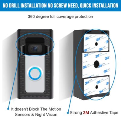 Adhesive Video Doorbell Mount for Easy Installation - Image 5