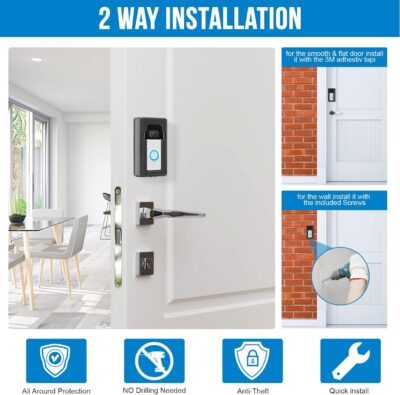 Adhesive Video Doorbell Mount for Easy Installation - Image 4