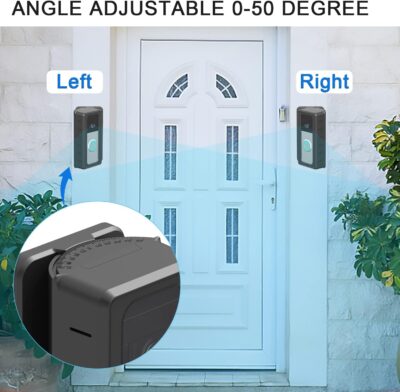 Adhesive Video Doorbell Mount with Adjustable Angle Bracket - Image 6