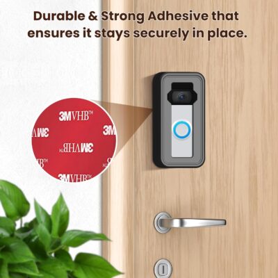 Video Doorbell Adhesive Mount with Strong No-Drill Bracket - Image 5