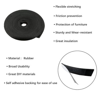 Adhesive Rubber Strips 1/8" Thick X 1" Wide X 10' Long - Image 5