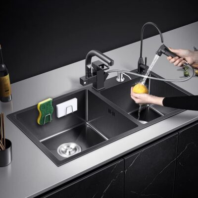 Adhesive Stainless Steel Sponge Holder for Kitchen Sink - Image 5