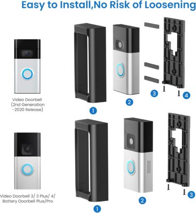 Adhesive Mount for Ring Doorbell, No Drill Holder Bracket - Image 7