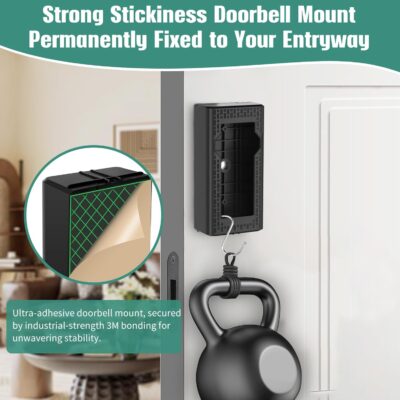 Adhesive Doorbell Mount for Video Doorbell and Blink Cameras - Image 2