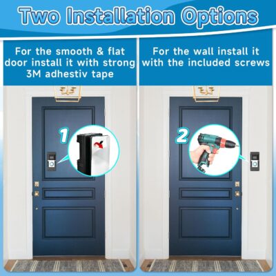 Anti-Theft Doorbell Mount for Blink/Ring, Adjustable Angle, No Drill - Image 4