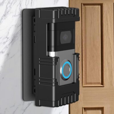 Anti-Theft Doorbell Mount for Blink/Ring, Adjustable Angle, No Drill