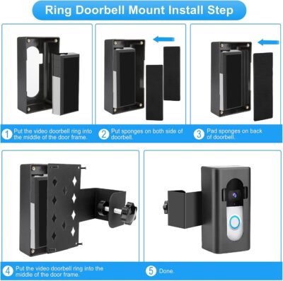 Anti-Theft Doorbell Mount for Ring/Blink Wireless Video Doorbell - Image 6