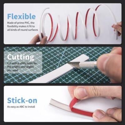 Art3d 10 Ft Peel and Stick Vinyl Molding Trim - Image 4