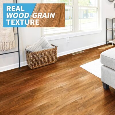 Art3d 36-Pack Peel and Stick Vinyl Plank Flooring in Rosewood - Image 3