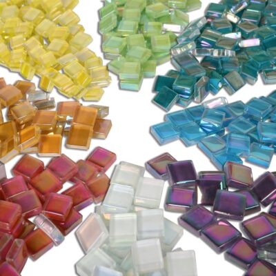 Assorted Iridescent Crystal Mosaic Tiles for Crafts, 1.5lb - Image 5