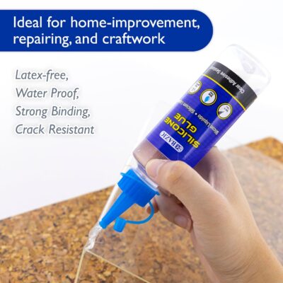 BAZIC Silicone Glue: Waterproof, Crack Resistant, 3.38 Oz. - Image 3