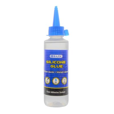 BAZIC Silicone Glue: Waterproof, Crack Resistant, 3.38 Oz.