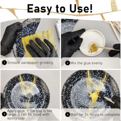 Bio Kintsugi Repair Kit: Food-Safe, Beginner-Friendly Japanese Craft - Image 4