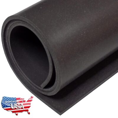 USA Made Black Silicone Rubber Sheet, 60A 1/16 x 9 x 12 Inch - Image 2