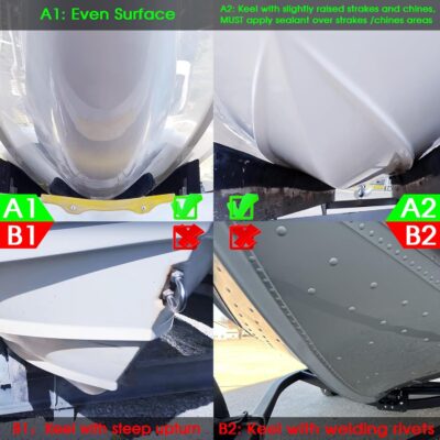 Boat Keel Guard Protector: Protects from Damage, Self-Adhesive, 5" x 4-10' - Image 3