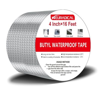 4" x 16' Waterproof Butyl Tape for RV, Boat, Pipe Repair