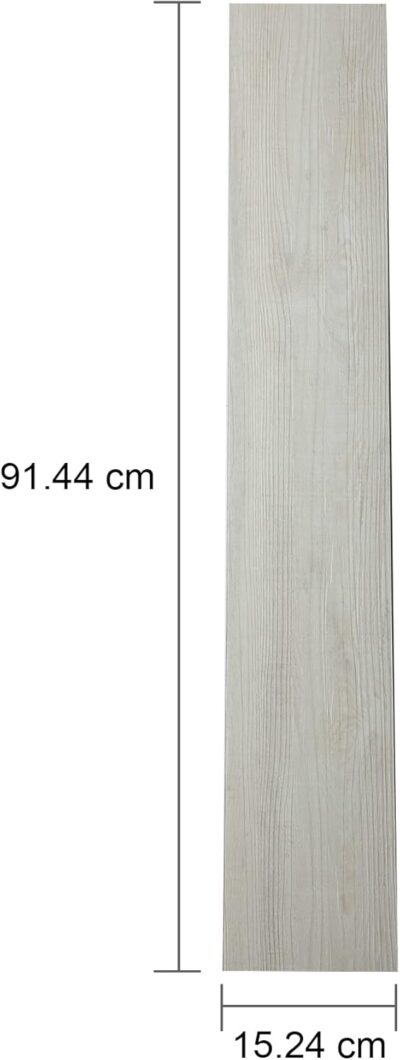 CO-Z 16 PCS Vinyl Floor Planks 2.0mm Thick, Beige - Image 4