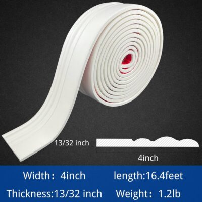 COUKIU Flexible Peel and Stick Wall Base Molding Trim - Image 2