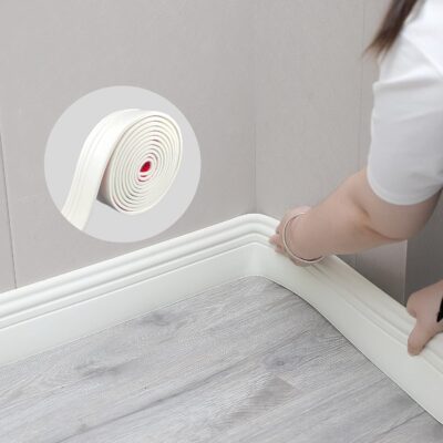 COUKIU Flexible Peel and Stick Wall Base Molding Trim