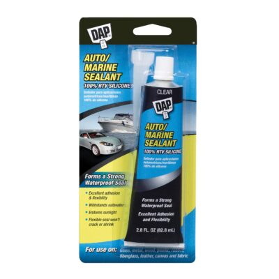 Dap 00694 2.8oz Silicone Rubber Sealant, Clear