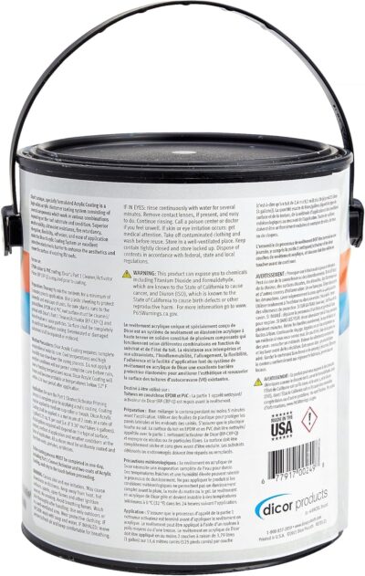 Dicor EPDM Roof Coating - White, 1 Gallon - Image 2