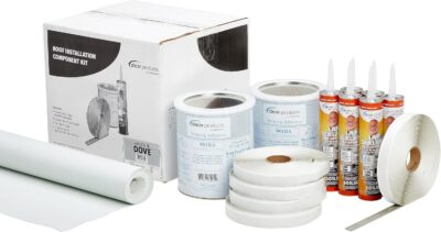 Dicor RV Rubber Roof Kit - Adhesive, Tape, Sealant, Dove - Image 3