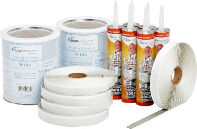 Dicor RV Rubber Roof Kit - Adhesive, Tape, Sealant, Dove