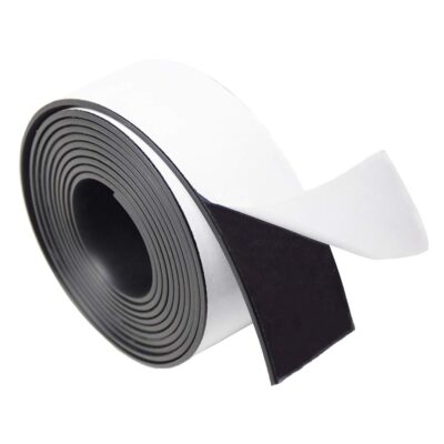 DOBTIM Adhesive Neoprene Rubber Strips 1/8" Thick X 2" Wide X 10' Long